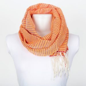 orange silk scarf