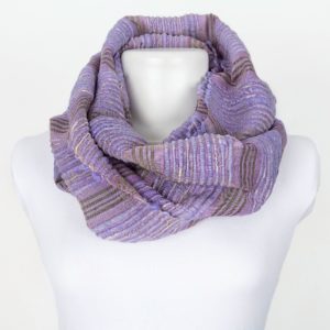 100% natural silk purple scarf