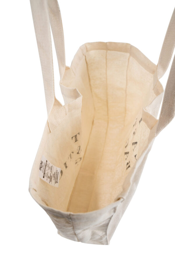 Sustainable Large Tote Bag Made with Recycled Cotton and Polyester - Image 3