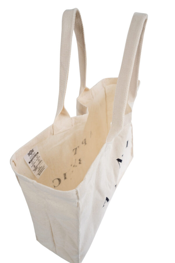 Sustainable Large Tote Bag Made with Recycled Cotton and Polyester - Image 4