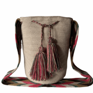 mochila wayuu beige