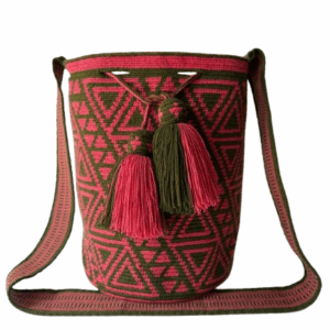 Handmade Large Wayuu bag, Colombian mochila wayuu. Ancient and precious piece of art made by indigenous. Exclusive and unique design. Shoulder or crossbody crocheted bag. Gift ready!