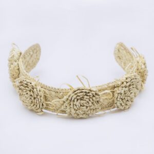 Handwoven iraca flowers headpiece