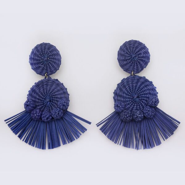 Handmade iraca earrings - Queen - Image 6