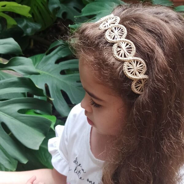 Handwoven iraca headpiece - Image 6