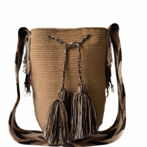 Mochila wayuu café.